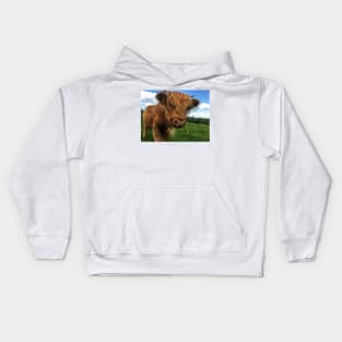 Scottish Highland Cattle Calf 2012 Kids Hoodie